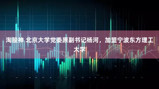 淘股神 北京大学党委原副书记杨河，加盟宁波东方理工大学